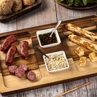 Petisqueira Retangular De Madeira Teca Com 2 Potes - Stolf