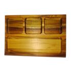 Petisqueira Retangular Home Madeira Teca