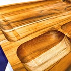 Petisqueira Stolf Teca Retângular Com Área De Corte