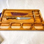 Petisqueira Stolf Teca Retângular Com Área De Corte