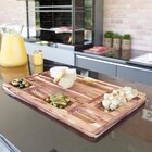 Petisqueira Stolf Teca Retângular Com Área De Corte