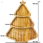 Petisqueira Tábua Petiscos Mesa Decorada Árvore De Natal