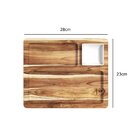 Petisqueira Teca Com 2 Divisões E 1 Pote - Stolf