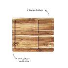 Petisqueira Teca Com 3 Divisões - Stolf