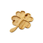 Petisqueira Trevo Madeira Pinus Para Petiscos Frios E Aperiti