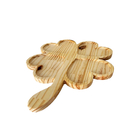 Petisqueira Trevo Madeira Pinus Para Petiscos Frios E Aperiti