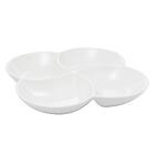 Petisqueira Wolff De Porcelana Branca 25cm X 25cm X 3cm