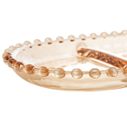 Petisqueira Wolff Pearl De Cristal Âmbar 30cm X 15cm X 2cm