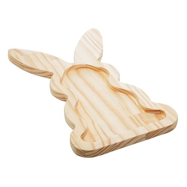 Petisqueira Woodart Pinus De Madeira Coelho Easter 35x20cm