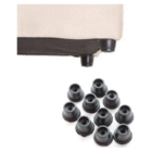 Pézinho Sofa Puff Rack Móveis Em Geral Preto C 20