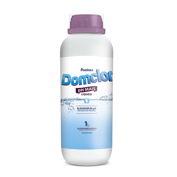 Ph Mais Barrilha Líquido Domclor 1l Limpeza Para Piscina