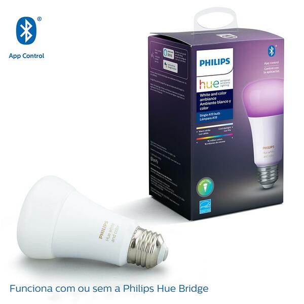 Philips Hue Lâmpada Inteligente 9w 220v Wifi Bluetooth E27