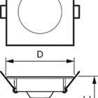 Philips Spot Gu10 Led De Embutir Quadrado 5w Branca Bv Gu10
