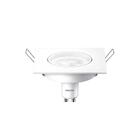 Philips Spot Gu10 Led De Embutir Quadrado Bivolt Amarela 5w