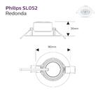 Philips Spot Integrado Led  Emb Redondo 4,2w Am 3000k Bv