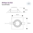 Philips Spot Integrado Led De Embutir Quadrado 6,2w  Br Fria