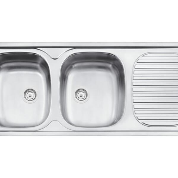 Pia Aco Inox 304 Ba120x50 2c S/esp Tramontina