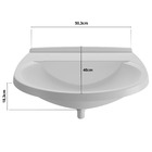 Pia Banheiro 8l + Torneira Branca + Sifão Sanfonado + Engate