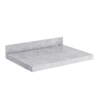 Pia Banheiro Porcelanato 60cm Sem Cuba + Prateleira Cinza