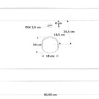 Pia Banheiro Porcelanato 80cm Sem Cuba + Prateleira Cinza