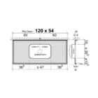 Pia Cozinha Granito Arabesco 120cm Cuba Inox 14cm Completo Ar