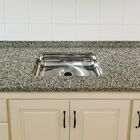 Pia Cozinha Granito Ocre Natural Cuba Rasa N2 Simples 180cm