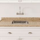 Pia Cozinha Granito Ornamental 120cm Cuba Inox Rasa Embutida