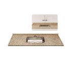 Pia Cozinha Granito Ornamental 120cm Cuba Inox Rasa Embutida