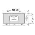 Pia Cozinha Granito Preto Aracruz 120cm Cuba Inox Sobreposta