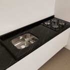 Pia Cozinha Granito Via Lactea 120cm Espaço P/ Cooktop E Cuba