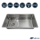 Pia Cuba De Cozinha Em Aço Inox 304 - 78x43 - Tubrax