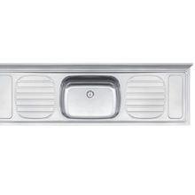 Pia De Apoio Filo 56 Plus Em Aco Inox 180x55 Cm Tramontina