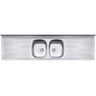 Pia De Apoio Tramontina Ribon 2c 34 Em Aço Inox 200 X 55 Cm