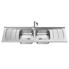 Pia De Cozinha 160 Cm De Inox Com 2 Cubas Ghel Plus Dubai 356
