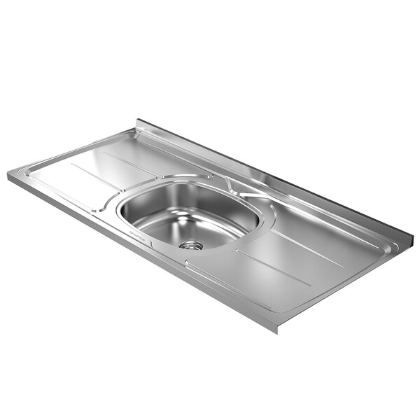 Pia De Cozinha A03 120cm Com Cuba Inox - Amarena Móveis