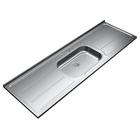 Pia De Cozinha Com Cuba 180cm E Válvula Aço Inox - Ghel Plus