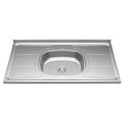 Pia De Cozinha Com Cuba E Válvula Bali 100cm Aço Inox - Ghel