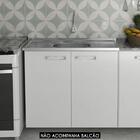 Pia De Cozinha Com Cuba E Válvula Bali 100cm Aço Inox - Ghel