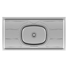 Pia De Cozinha Com Cuba E Válvula Bali 100cm Aço Inox - Ghel