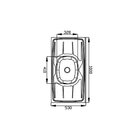 Pia De Cozinha Em Aço Inox De 100cmx53cm Concretada Sem Válvu