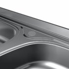 Pia De Cozinha Em Aço Inox De 160cmx53cm Concretada Com Válvu