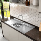 Pia de Cozinha em Inox 120cm Plus Ghelplus