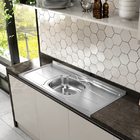 Pia De Cozinha Em Inox Ghel 120cm Plus - 31230