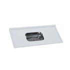 Pia De Cozinha Em Mármore Sintético Com Cuba Em Aço Inox 120c