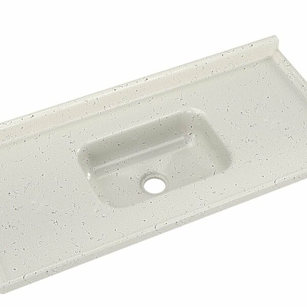 Pia De Cozinha Em Mármore Sintético Com Furação Para Válvula