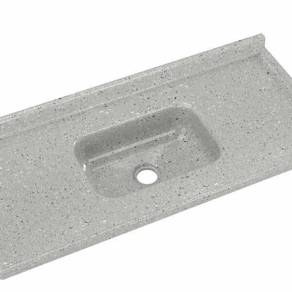 Pia De Cozinha Em Mármore Sintético Com Furação Para Válvula