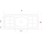 Pia De Cozinha Ghel 120cm Plus Aço Inox