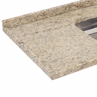 Pia de Cozinha Granito Amarelo Santa Cecília 100cm Standard Cuba Simples L.A. Pias e Granitos