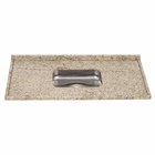 Pia de Cozinha Granito Amarelo Santa Cecília 100cm Standard Cuba Simples L.A. Pias e Granitos