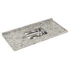 Pia de Cozinha Granito Bege Arabesco 150cm Standard Cuba Simples L.A. Pias e Granitos